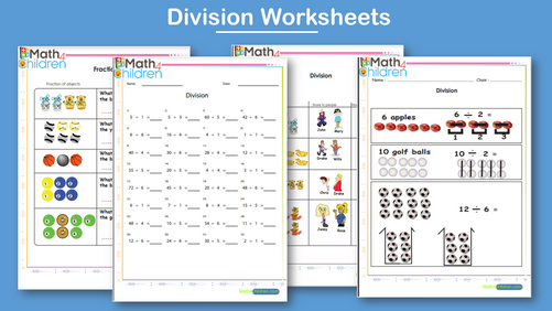 grade 1 division worksheets